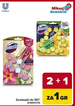 Carrefour Kostka do wc pink jasmine & elderflower Domestos Aroma Lux oferta