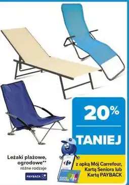 Carrefour Leżak plażowy oferta