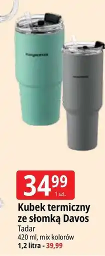 E.Leclerc Kubek termiczny ze słomką davos 1.2 l Tadar oferta