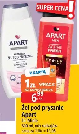 E.Leclerc Żel pod prysznic energy Apart Men Active Fresh oferta