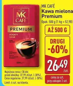 ALDI Kawa mielona Premium MK CAFÉ oferta