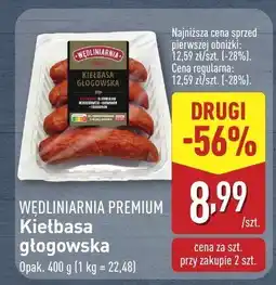 ALDI Kiełbasa głogowska 1 opak. Wędliniarnia Premium oferta