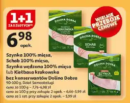 Auchan Kiełbasa krakowska Dolina Dobra oferta