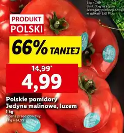 Lidl Pomidory Jedyne malinowe Produkt Polski oferta