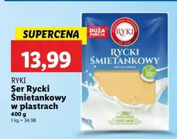 Lidl Ser Rycki śmietankowy w plastrach oferta
