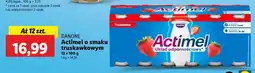 Lidl Jogurt Actimel o smaku truskawkowym Danone oferta