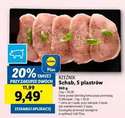 Lidl Schab 5 plastrów Rzeźnik oferta