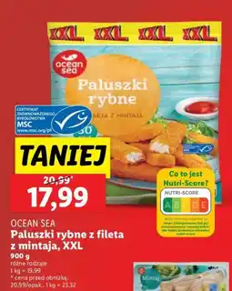 Lidl Paluszki rybne z fileta z mintaja XXL Ocean Sea oferta