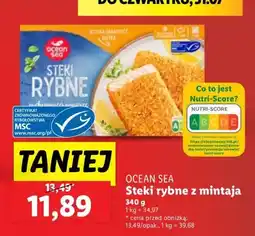 Lidl Steki rybne z mintaja Ocean Sea oferta