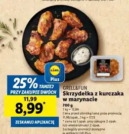 Lidl Skrzydełka z kurczaka w marynacie Grill&Fun oferta