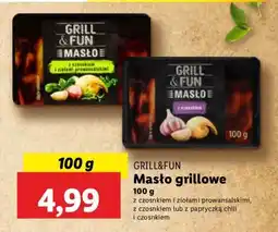 Lidl Masło grillowe z czosnkiem i ziołami Grill&Fun oferta