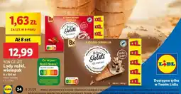 Lidl Lody BON GELATI rożki wielopak oferta