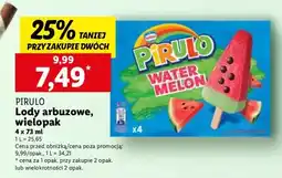 Lidl Lody arbuzowe Pirulo Water Melon oferta