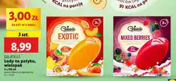 Lidl Lody na patyku Gelatelli wielopak oferta