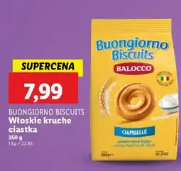 Lidl Ciastka włoskie kruche Buongiorno Biscuits Balocco oferta