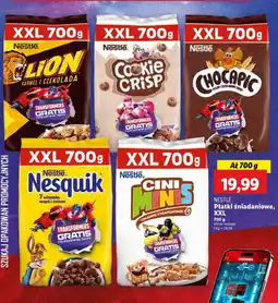 Lidl Płatki śniadaniowe Lion XXL karmel i czekolada Nestlé oferta