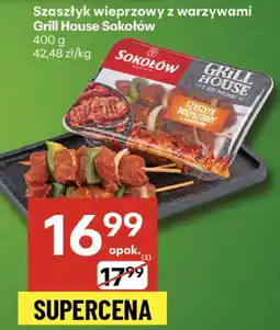 Delikatesy Centrum Szaszłyk wieprzowy z warzywami Grill House Sokołów oferta