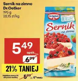 Delikatesy Centrum Sernik na zimno Dr.Oetker oferta
