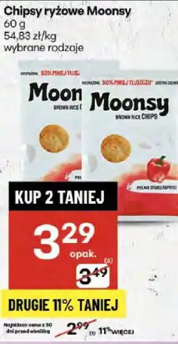Delikatesy Centrum Chipsy ryżowe Moonsy oferta