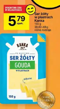 Delikatesy Centrum Ser żółty Gouda Kanka w plastrach oferta