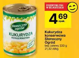 Delikatesy Centrum Kukurydza Słoneczny Ogród konserwowa oferta
