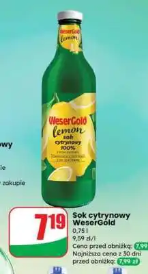 Dino Sok cytrynowy WeserGold oferta
