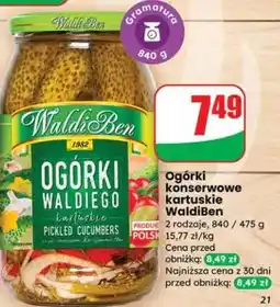 Dino Ogórki konserwowe kartuskie WaldiBen oferta