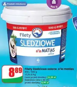 Dino Filety śledziowe solone a’la matias oferta