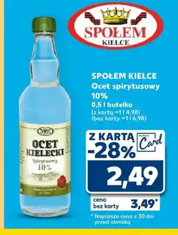 Kaufland Ocet spirytusowy Społem Kielce oferta