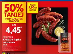 Lidl Kiełbasa śląska codzienna Grill And Fun oferta