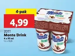 Lidl Napój mleczno-czekoladowy Zott Monte Drink oferta