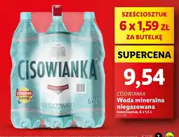 Lidl Woda niegazowana Cisowianka oferta