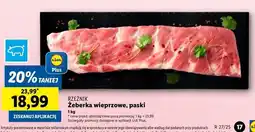 Lidl Żeberka wieprzowe paski Rzeźnik Codzienna Dostawa oferta