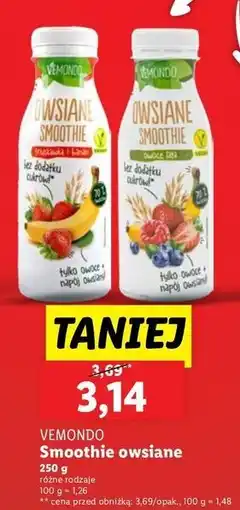 Lidl Smoothie owsiane owoce leśne Vemondo oferta