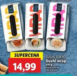 Lidl Wrap tatar z łososia omletem Sushi Tokyo oferta
