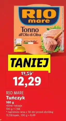 Lidl Tuńczyk w oliwie z oliwek Rio Mare oferta