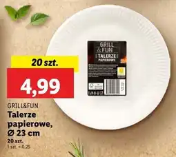 Lidl Talerze papierowe Grill And Fun oferta