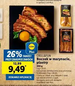 Lidl Boczek plastry w marynacie miodowo musztardowej Grill And Fun oferta