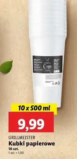 Lidl Kubki jednorazowe 500 ml Grill Meister oferta