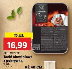 Lidl Tacki aluminiowe z pokrywką Grill Meister oferta
