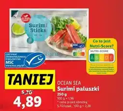 Lidl Paluszki surimi Oceansea oferta