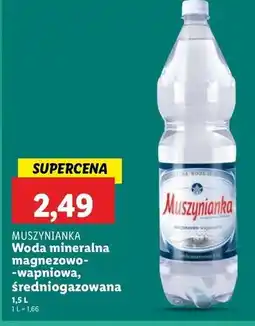 Lidl Woda gazowana Muszynianka oferta