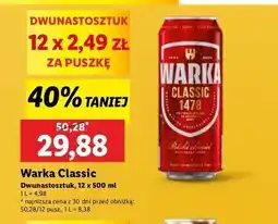 Lidl Piwo Warka oferta