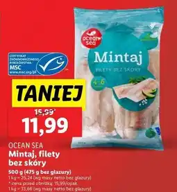 Lidl Filet z mintaja bez skóry Oceansea oferta