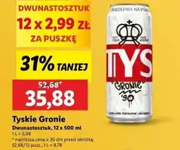 Lidl Piwo Tyskie Gronie oferta