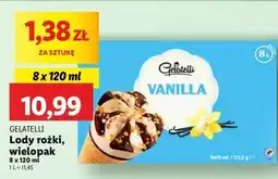Lidl Lody rożek vanilla Gelatelli oferta