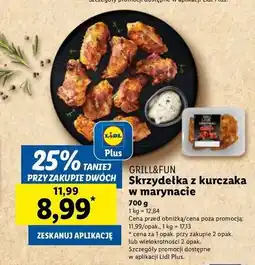 Lidl Skrzydełka z kurczaka w marynacie paprykowej Grill And Fun oferta