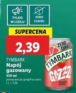 Lidl Napój gazowany pomarańcza- mango Tymbark Gazzz oferta