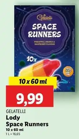 Lidl Lody space runners Gelatelli oferta