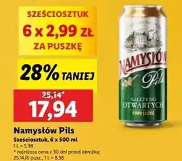 Lidl Piwo Namysłów Pils oferta